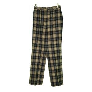 PENDLENTON vintage blue red plaid virgin wool pants size 12